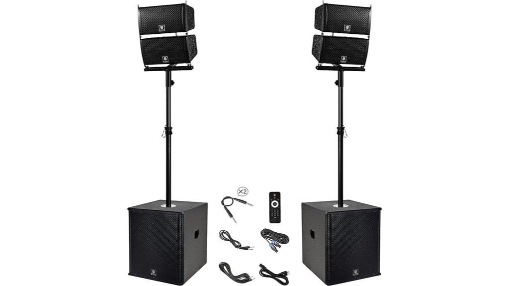 6000w 15 inch pa system