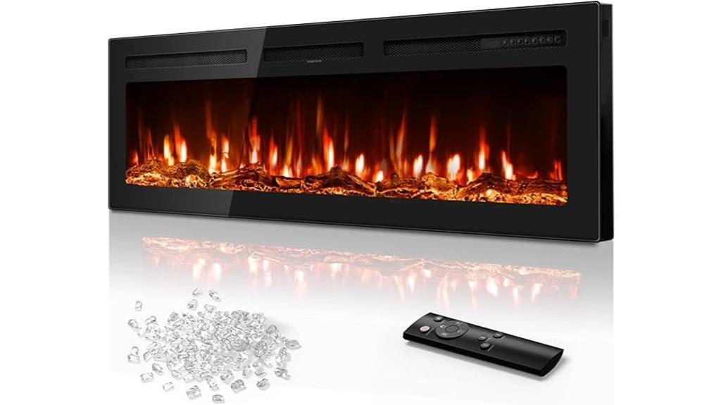 60 inch multi install electric fireplace