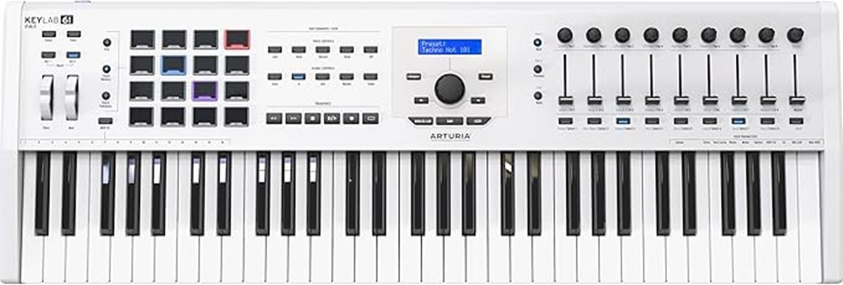 61 key semi weighted controller