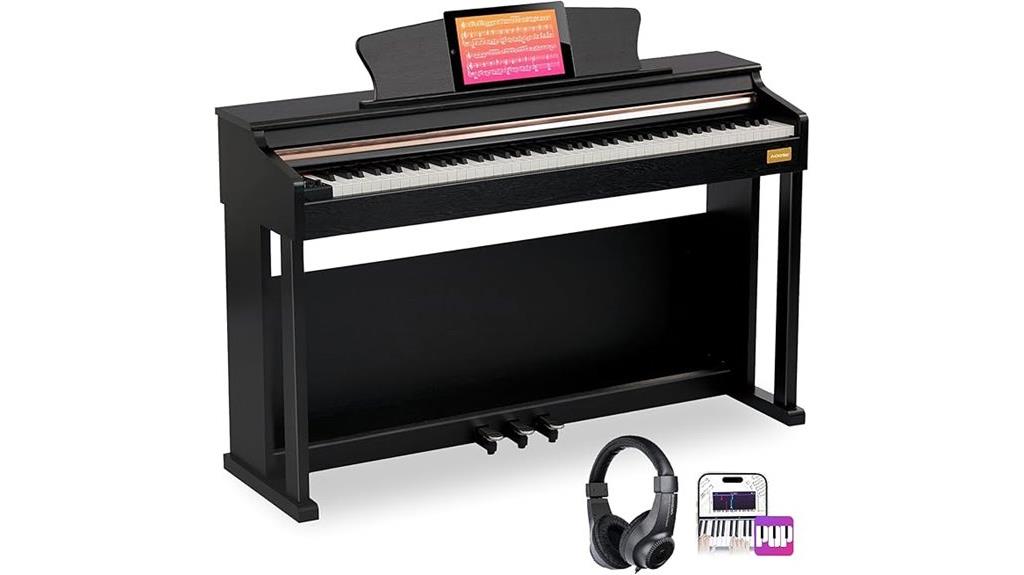 88 key digital piano bundle