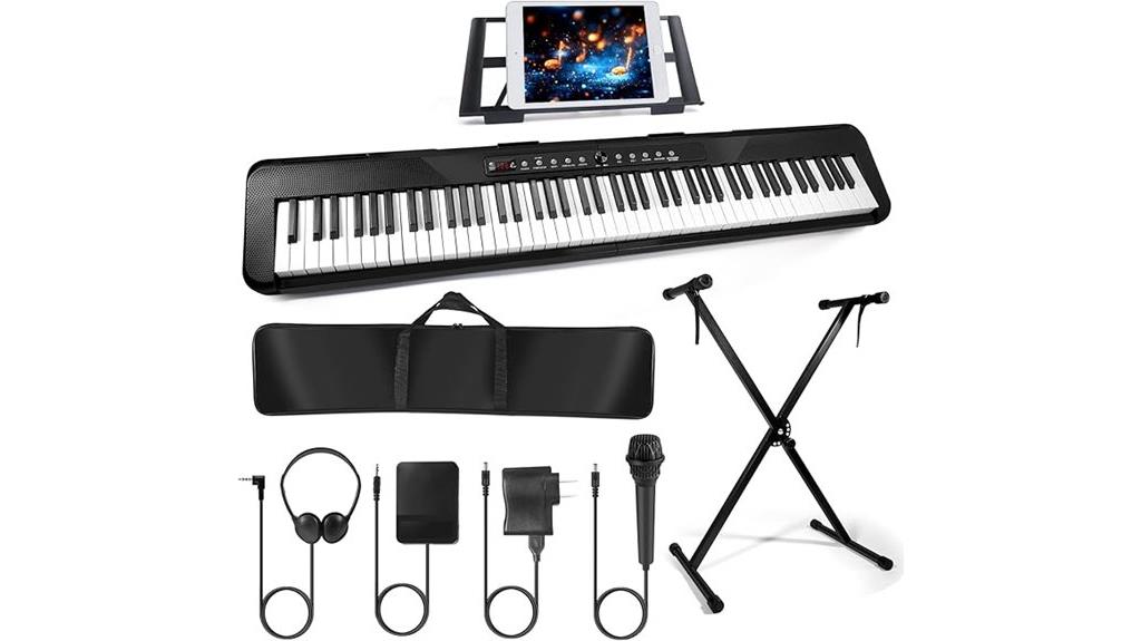88 key digital piano set
