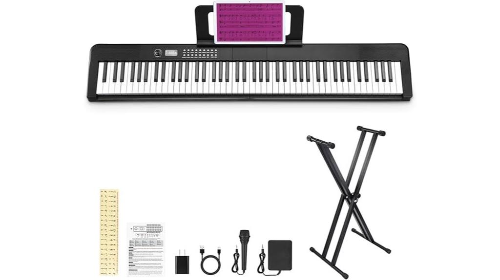 88 key portable piano kit