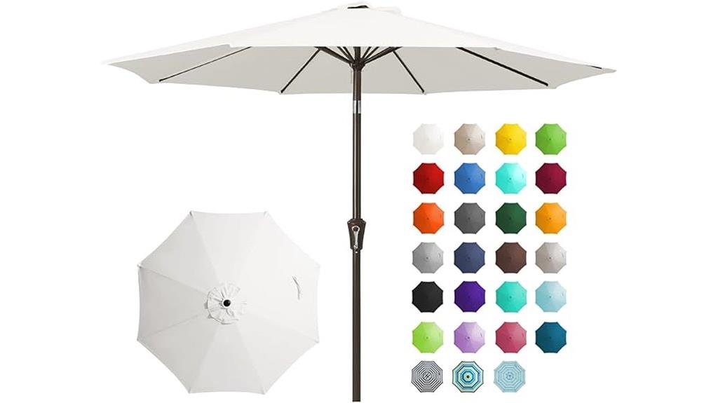 9ft tilting patio umbrella