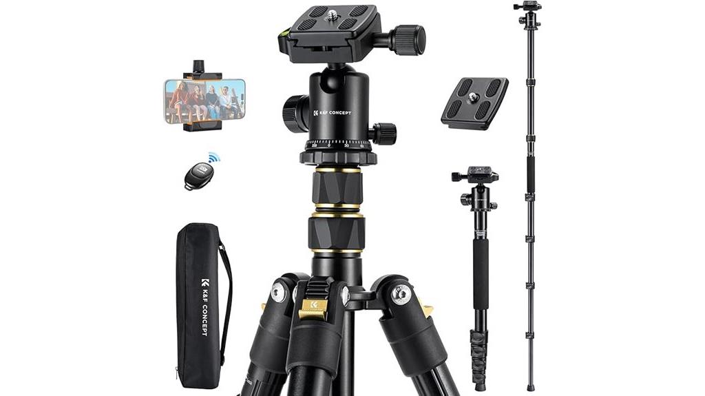 adjustable aluminum travel tripod