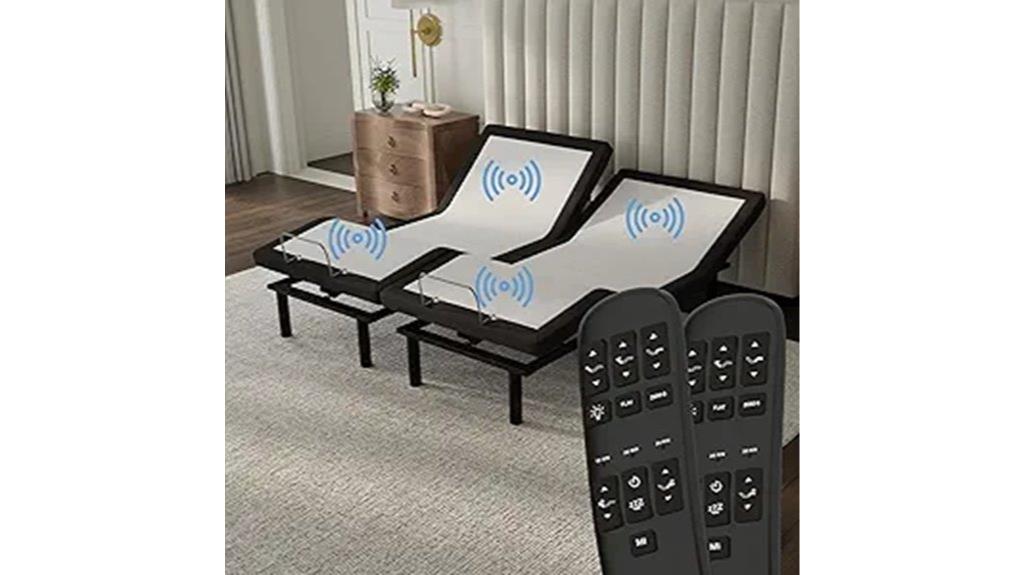 adjustable bed with massage