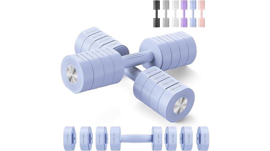 adjustable dumbbell set
