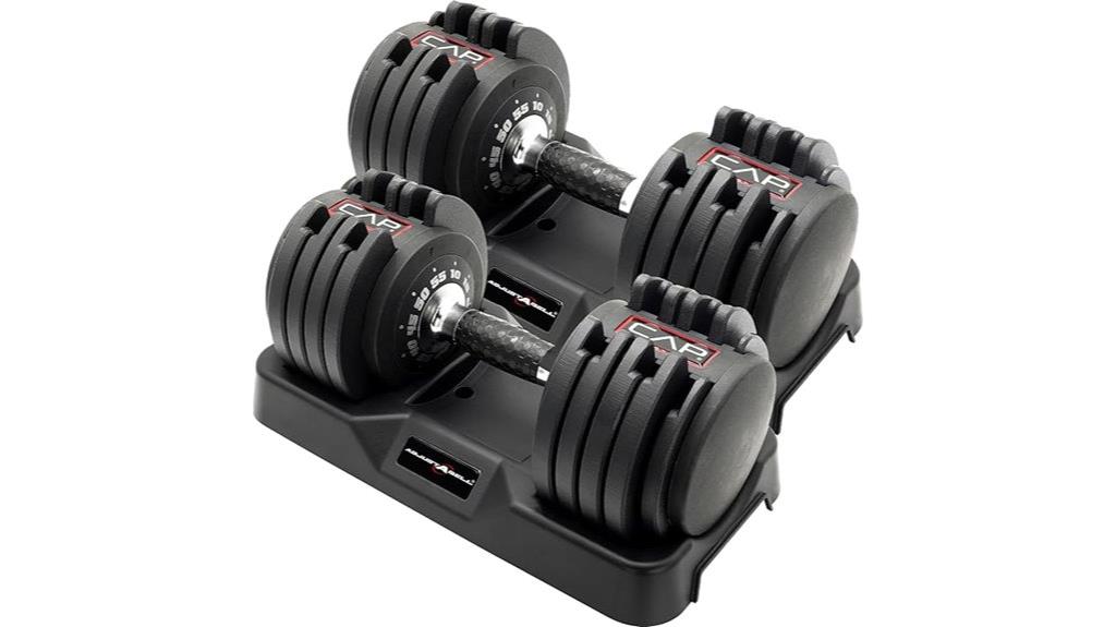 adjustable dumbbell set