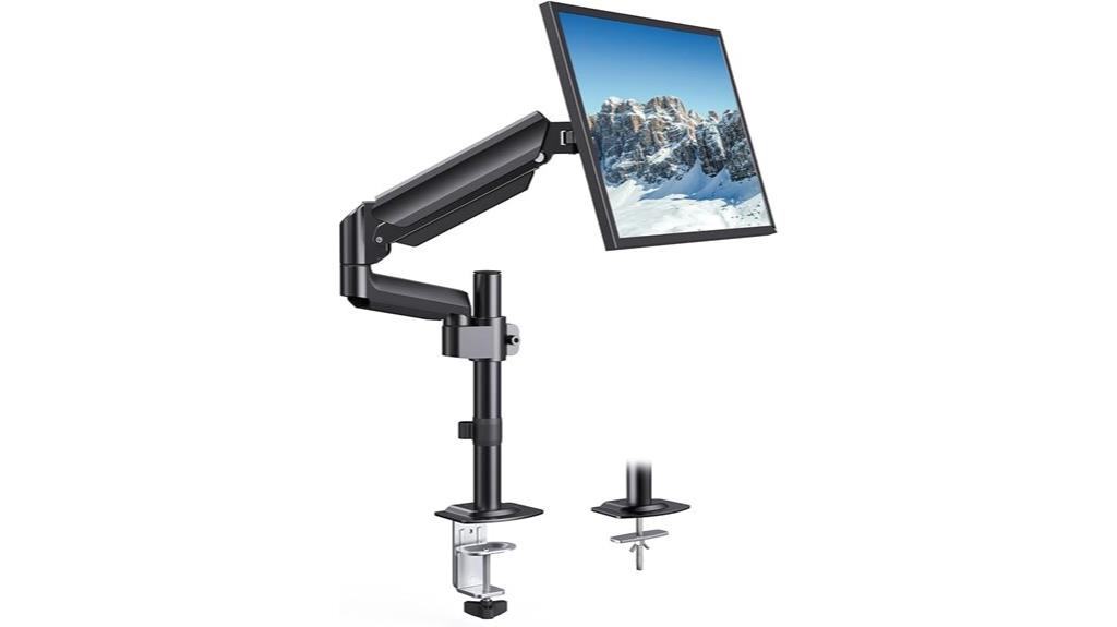 adjustable monitor arm clamp