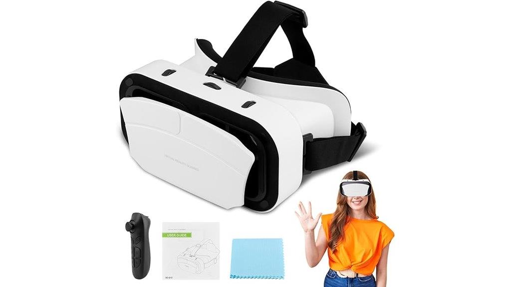 adjustable wide angle vr goggles