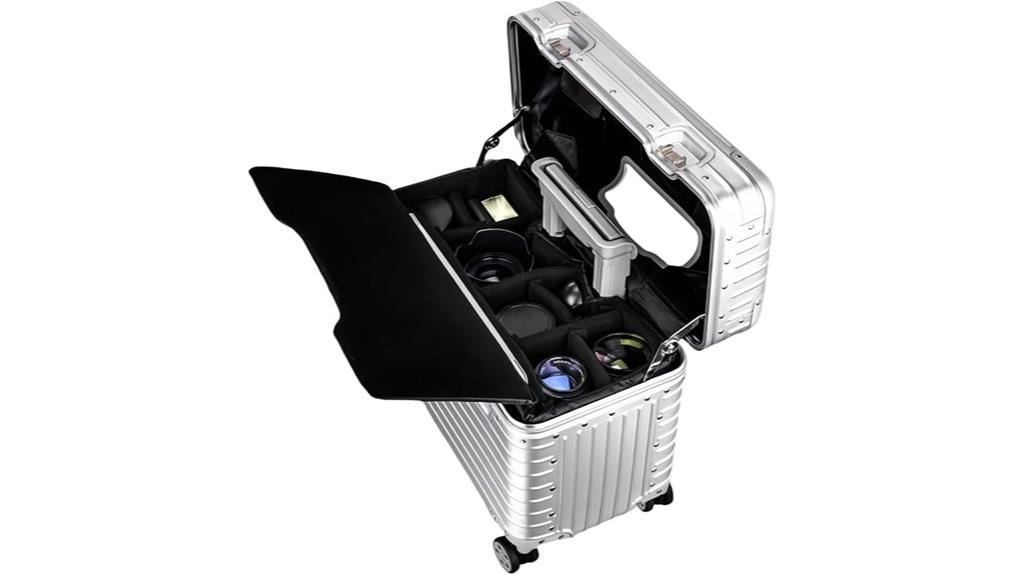 aluminum camera luggage wheels