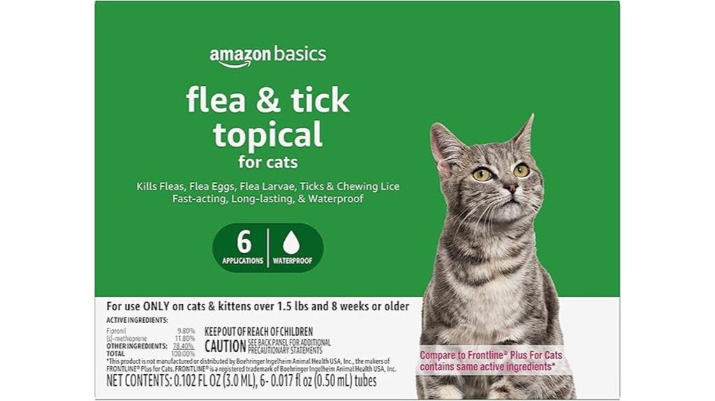 amazon basics cat flea treatment
