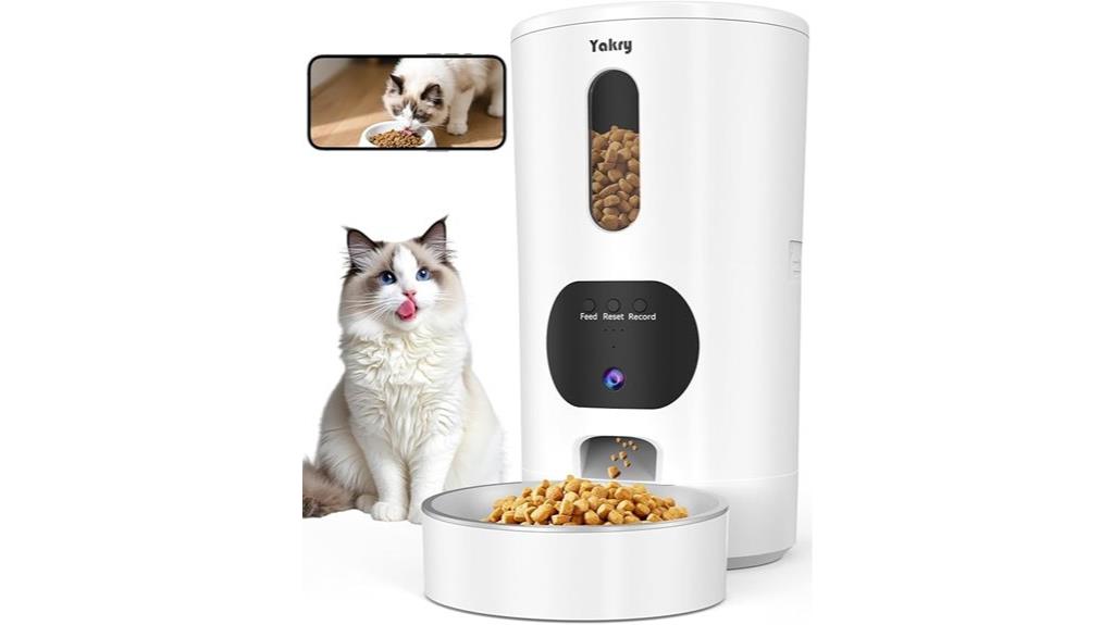 automatic cat feeding camera