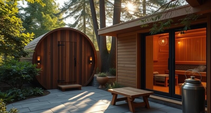 backyard sauna options