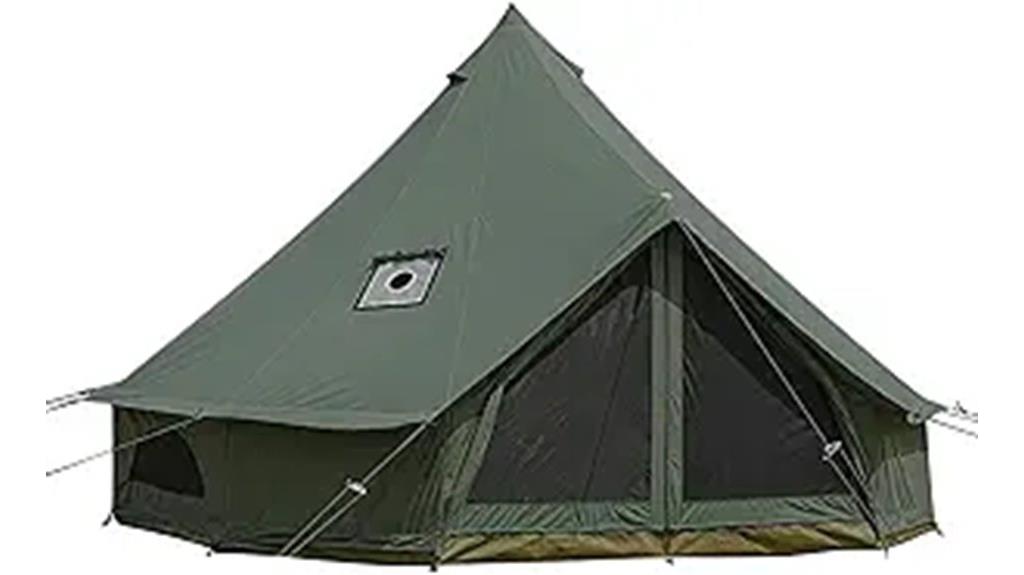 bell tent with stove jack