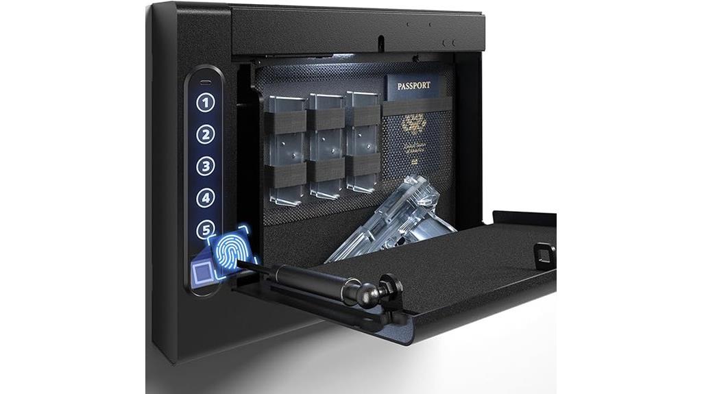 biometric digital wall safe