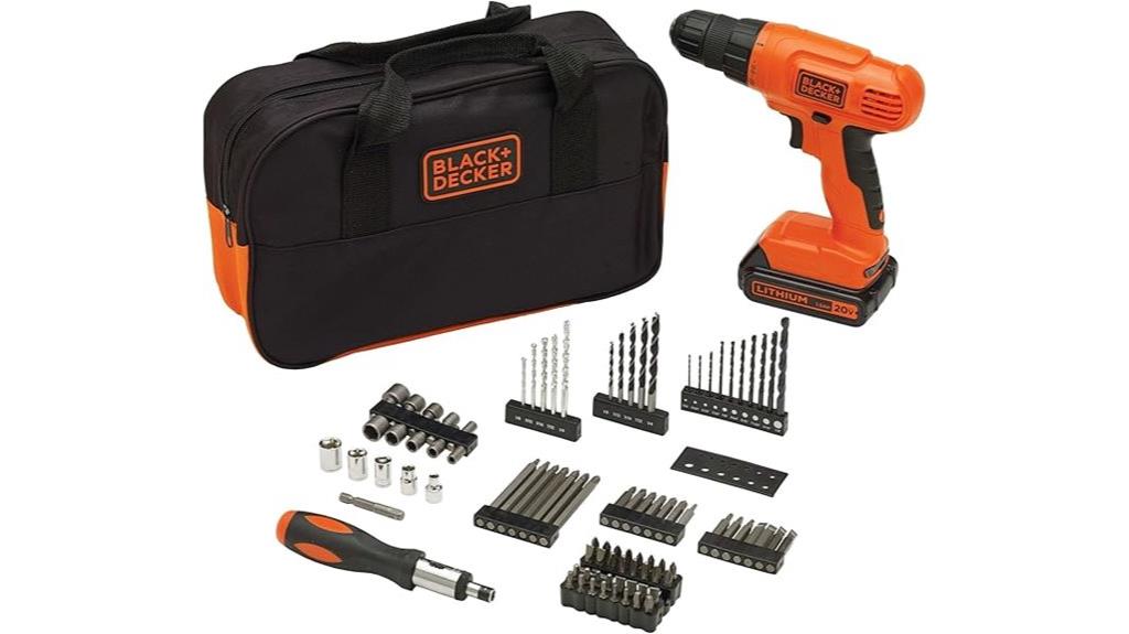 black decker 20v drill kit