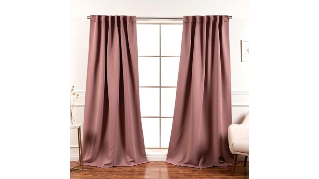 blackout curtain panel set