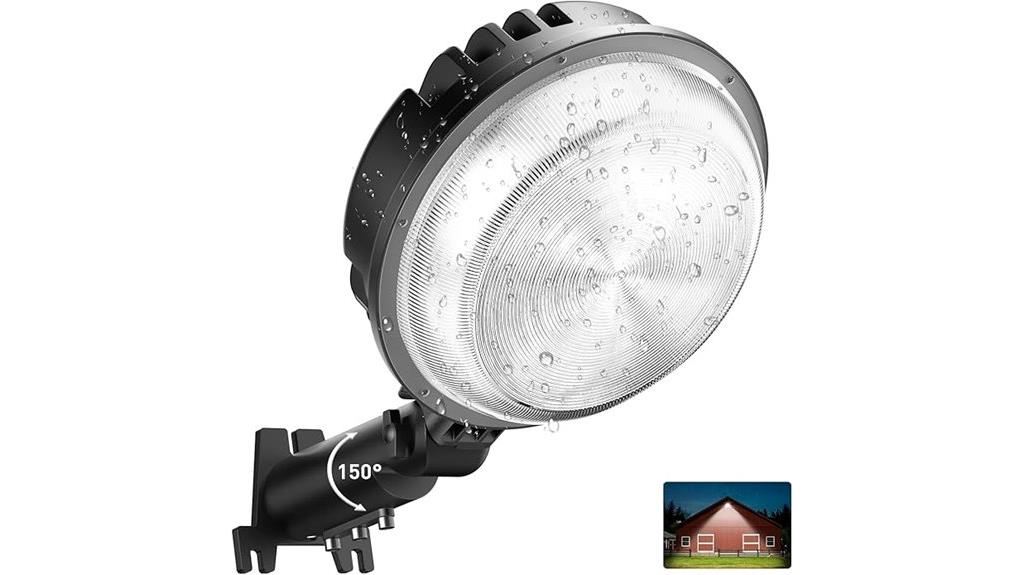 bright outdoor barn lighting