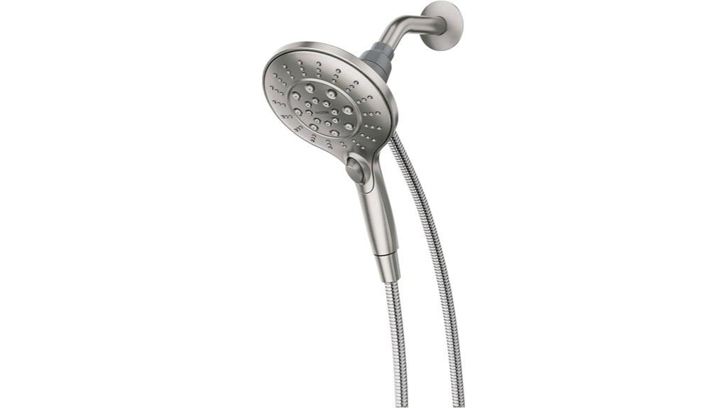 brushed nickel showerhead