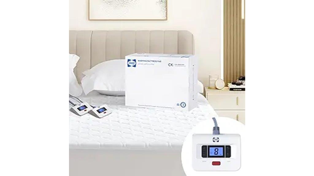 cal king heated mattress pad