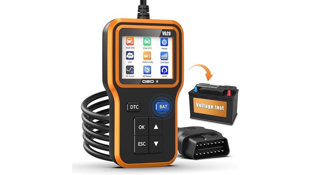 car diagnostic and battery scanner