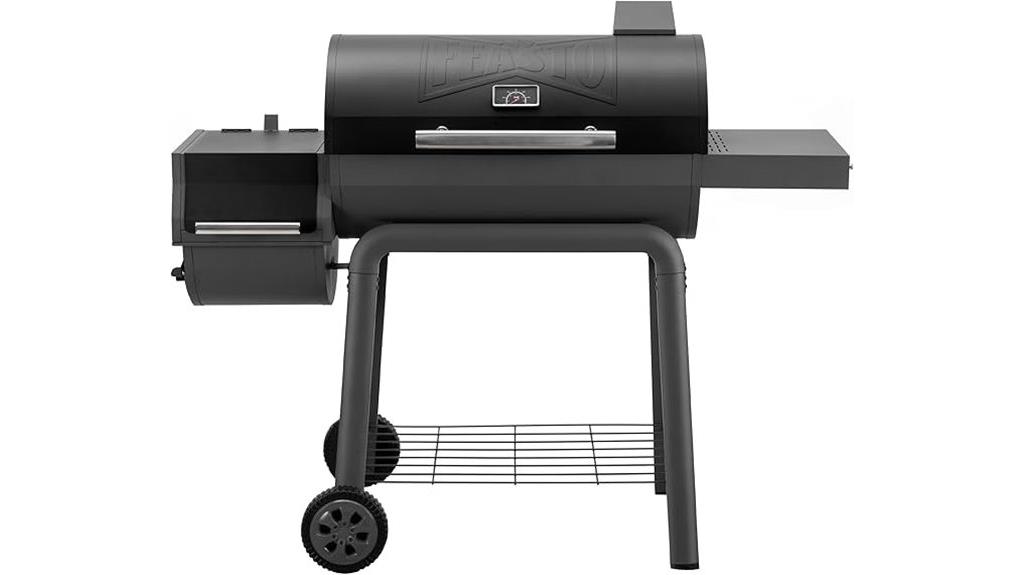 charcoal grill with offset