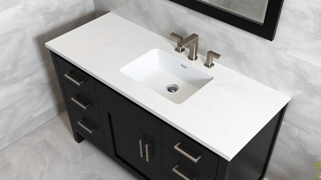 choosing quality quartz vanities