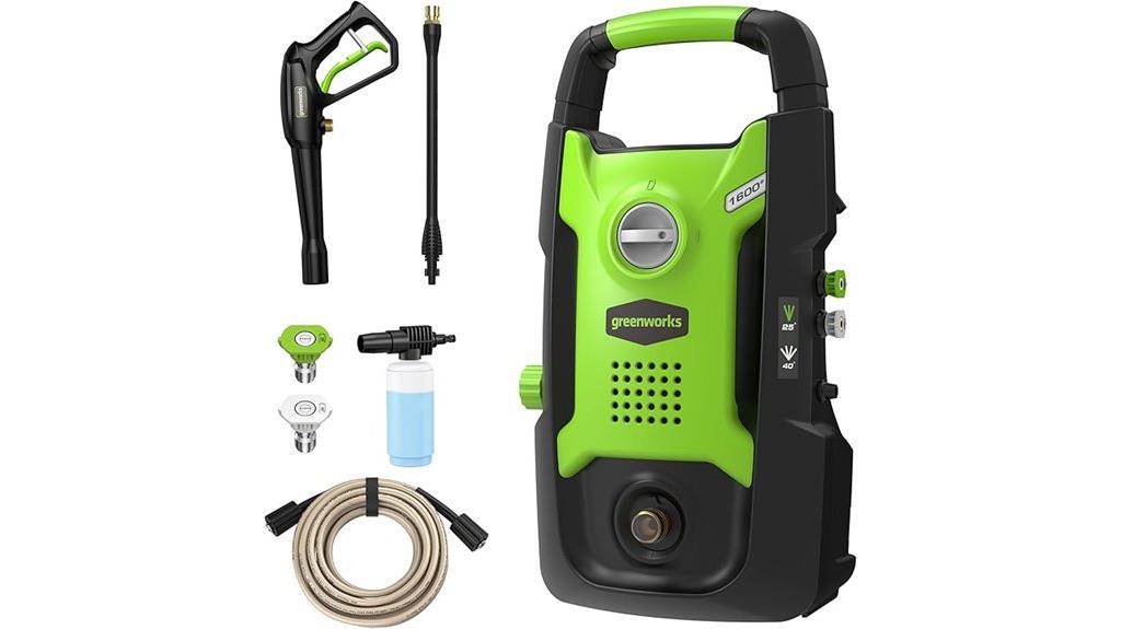 compact greenworks electric washer
