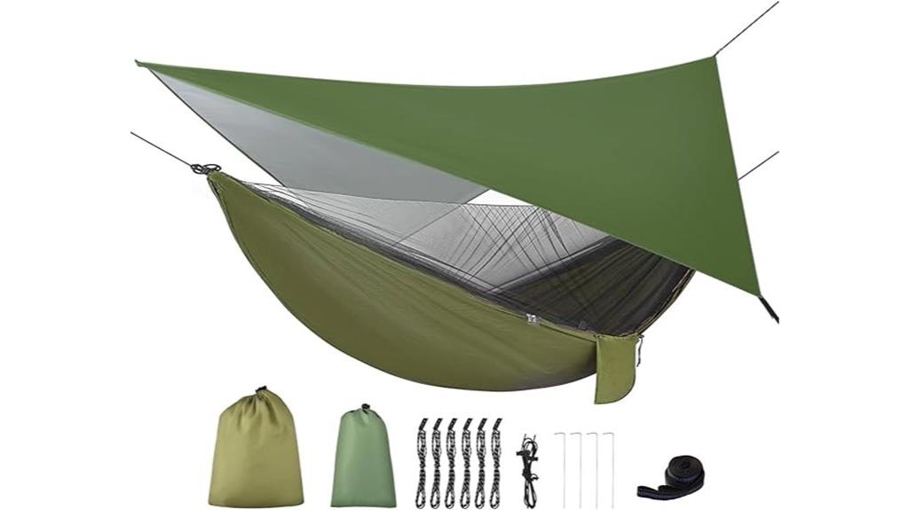 complete camping hammock setup