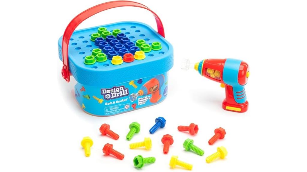construction toy with toddler tools