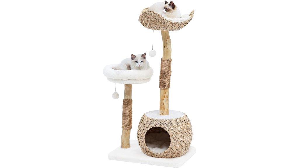 contemporary indoor cat tower