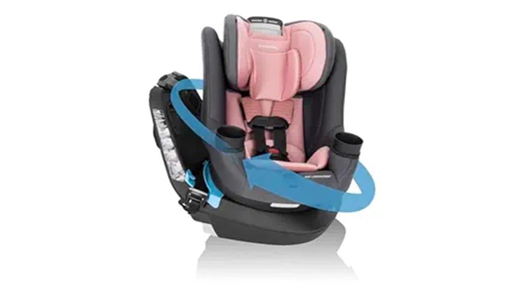 convertible car seat with rotation