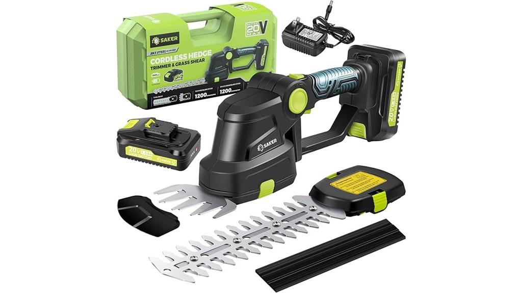 cordless hedge trimmer battery