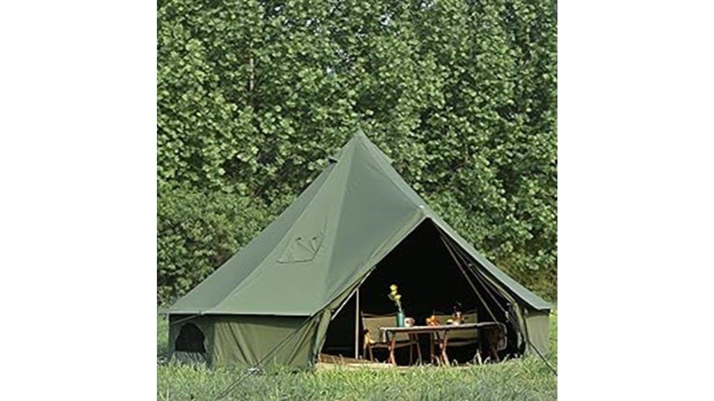 cotton canvas bell tent