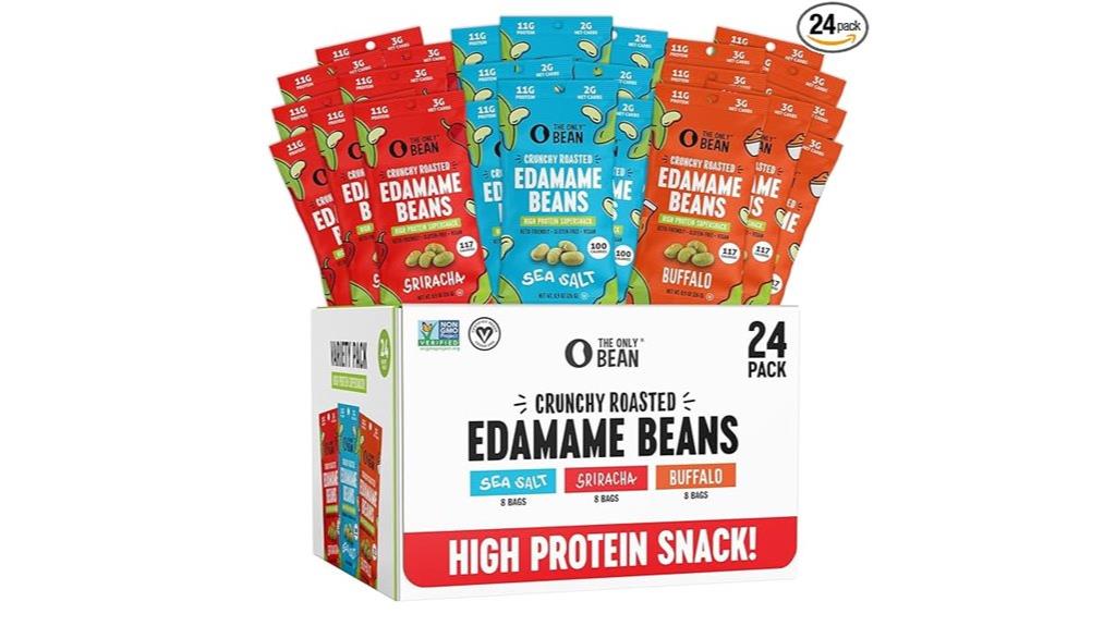 crunchy roasted edamame pack