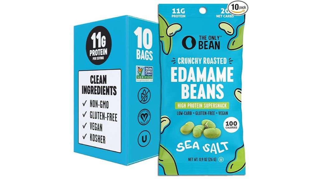 crunchy sea salt edamame