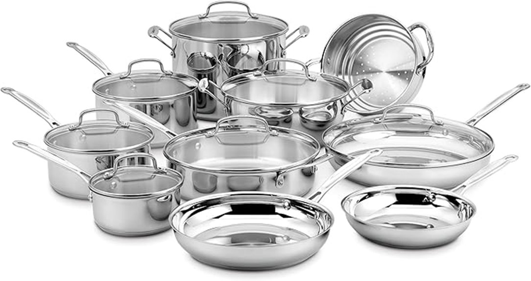 cuisinart 17 piece stainless steel