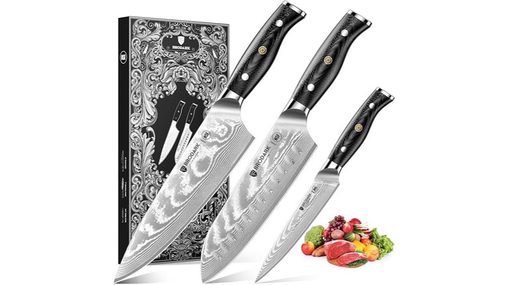 damascus vg10 knife set