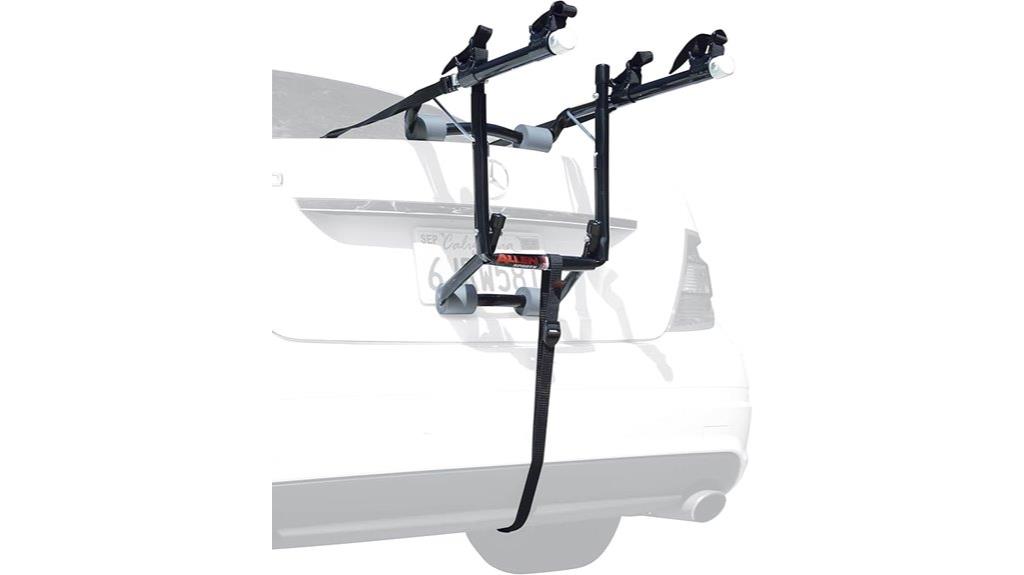 deluxe 2 bike trunk rack