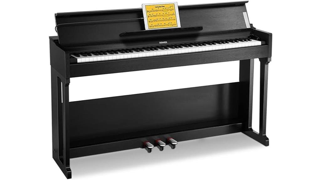 digital piano with 88 keys