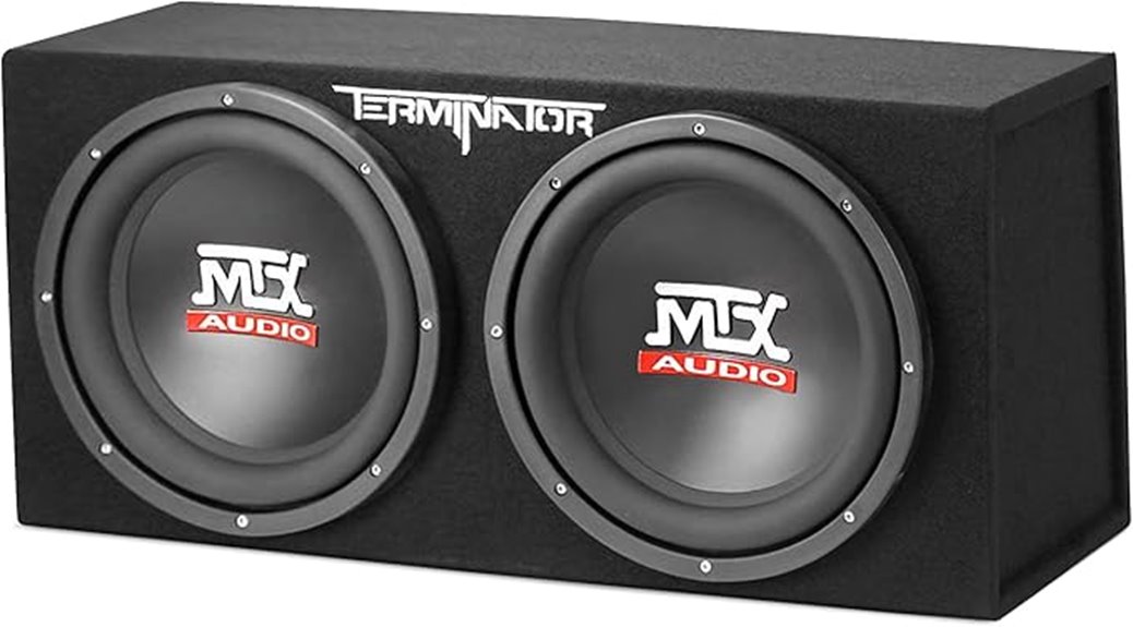 dual 12 inch subwoofers enclosure