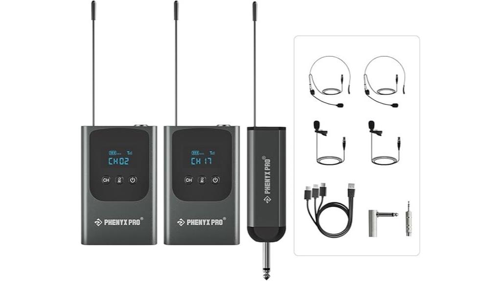 dual digital wireless microphone