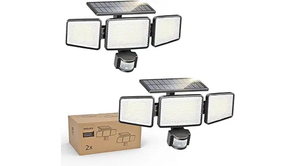 dual pack outdoor solar lights