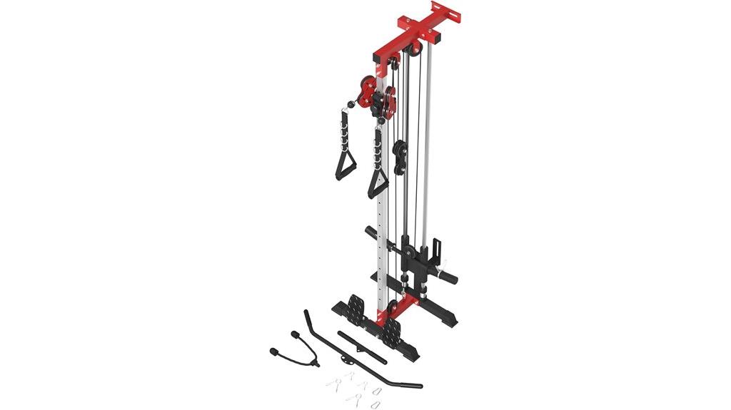 dual pulley wall mount