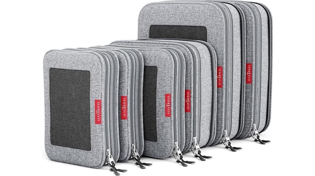 dual zipper packing cubes