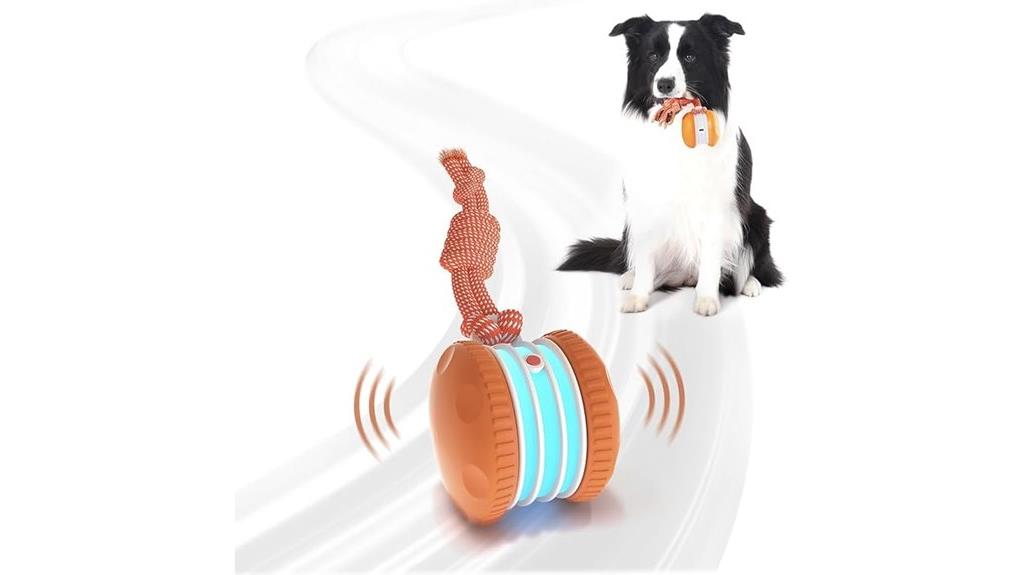 electric rolling dog toy