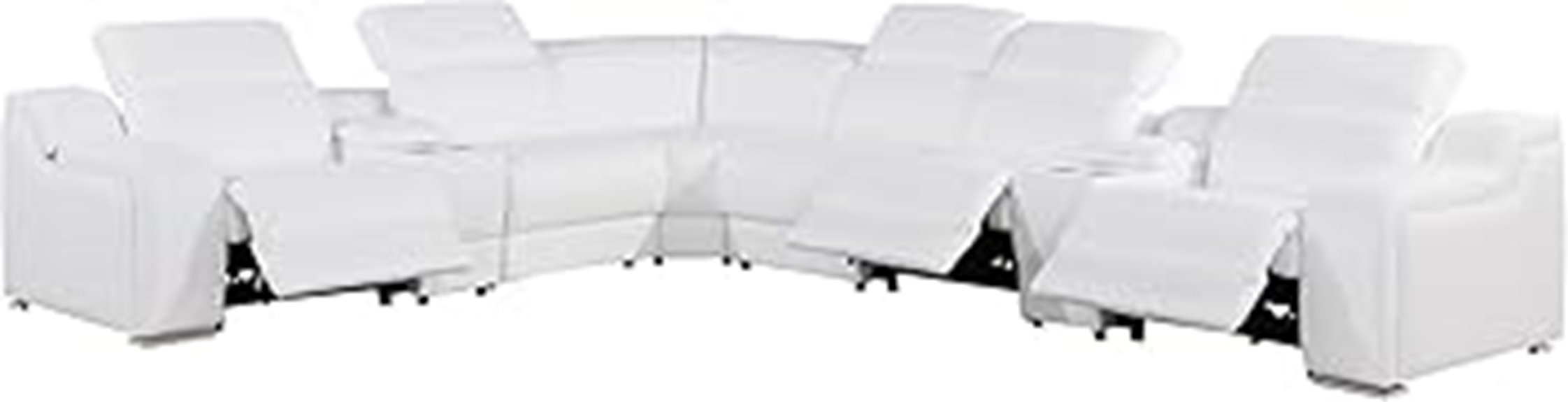 elegant leather reclining sofa