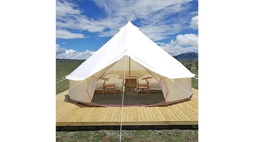 family sized outdoor safari tent
