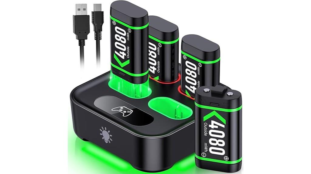 fast charging xbox battery