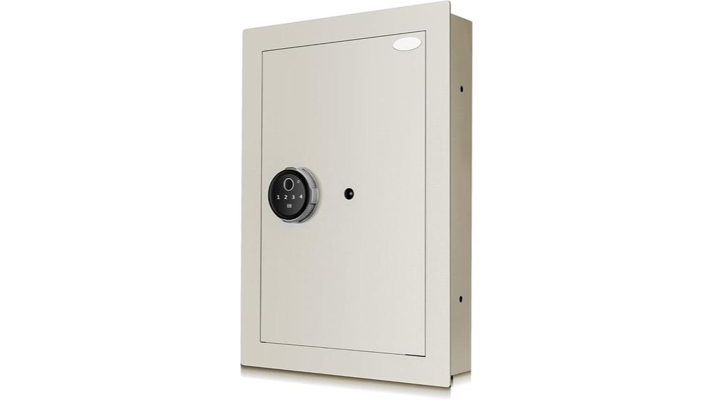 fingerprint wall mounted safe